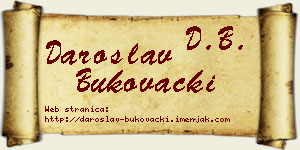 Daroslav Bukovački vizit kartica